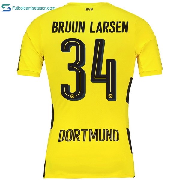 Camiseta Borussia Dortmund 1ª Bruun Larsen 2017/18